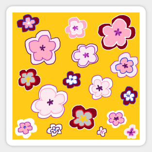 My garden full of flowers, Flower patterns Magnet